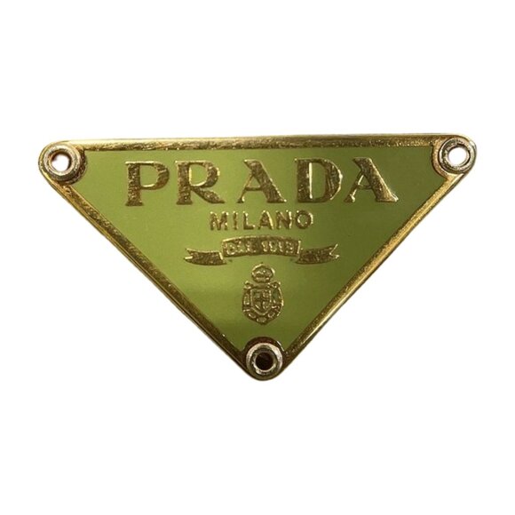 Authentic Prada Nylon Cosmetic Case – Apple Green Plastic Zipper w Leather Pull - Picture 5 of 11